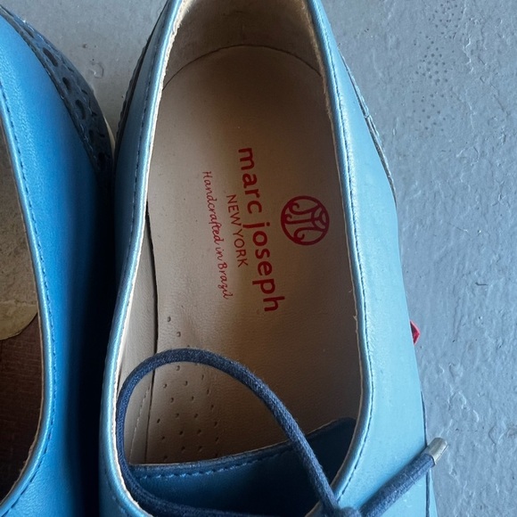 Marc Fisher NYC Golf The Original Golf Mocassin Blue Leather  Women's Size 9 - Picture 3 of 8